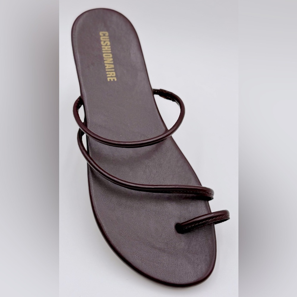 New Women’s Resort Minimalist Strappy Sandals – Burgandy Smooth